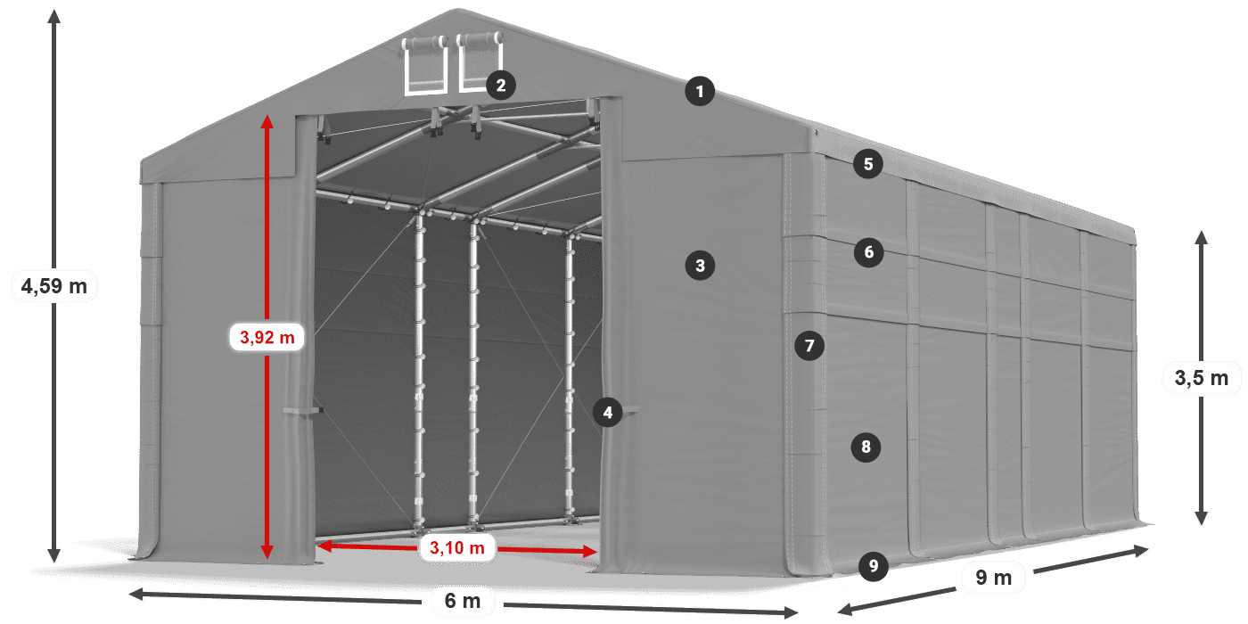 MFR 620 PVC légende 3,5m