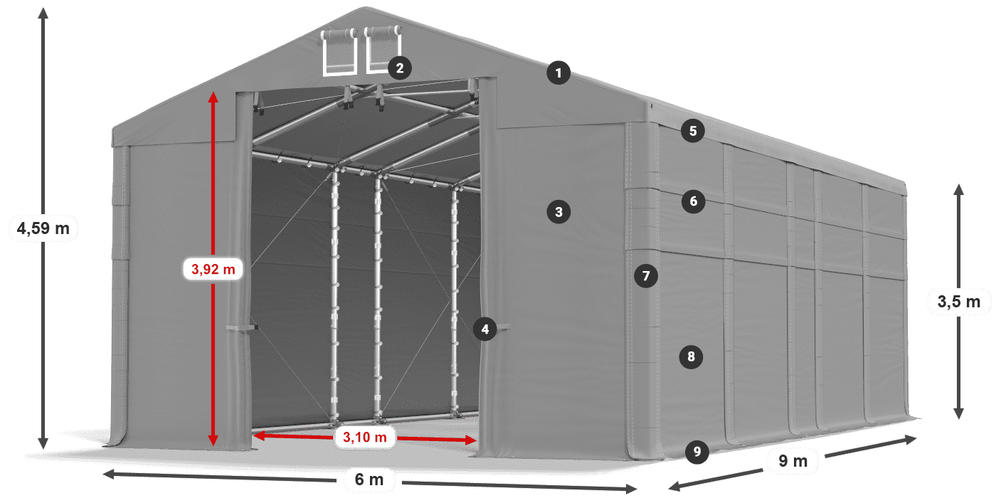 MMS 580 PVC légende 3,5m