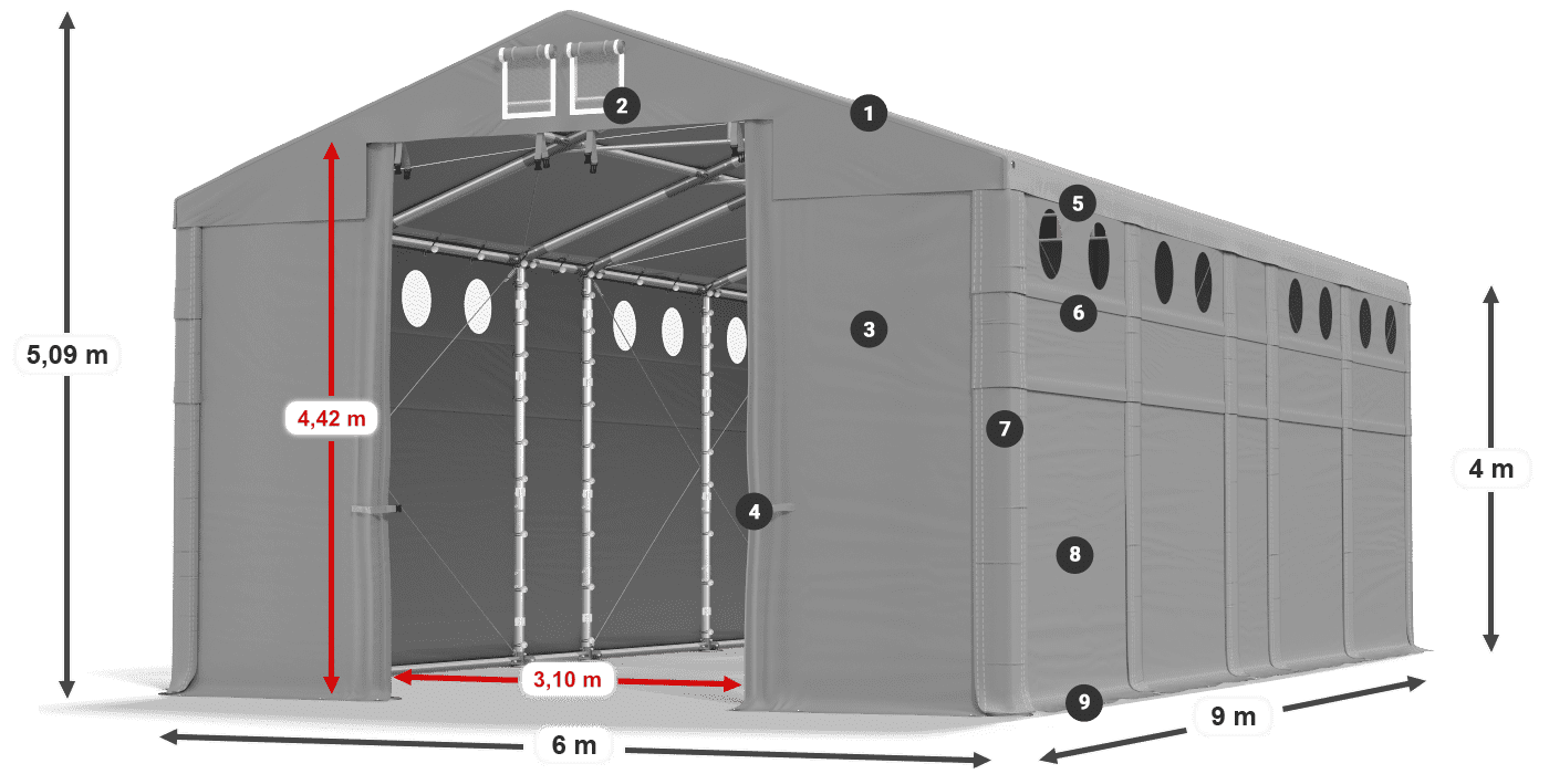 MFRO 620 PVC légende 4m