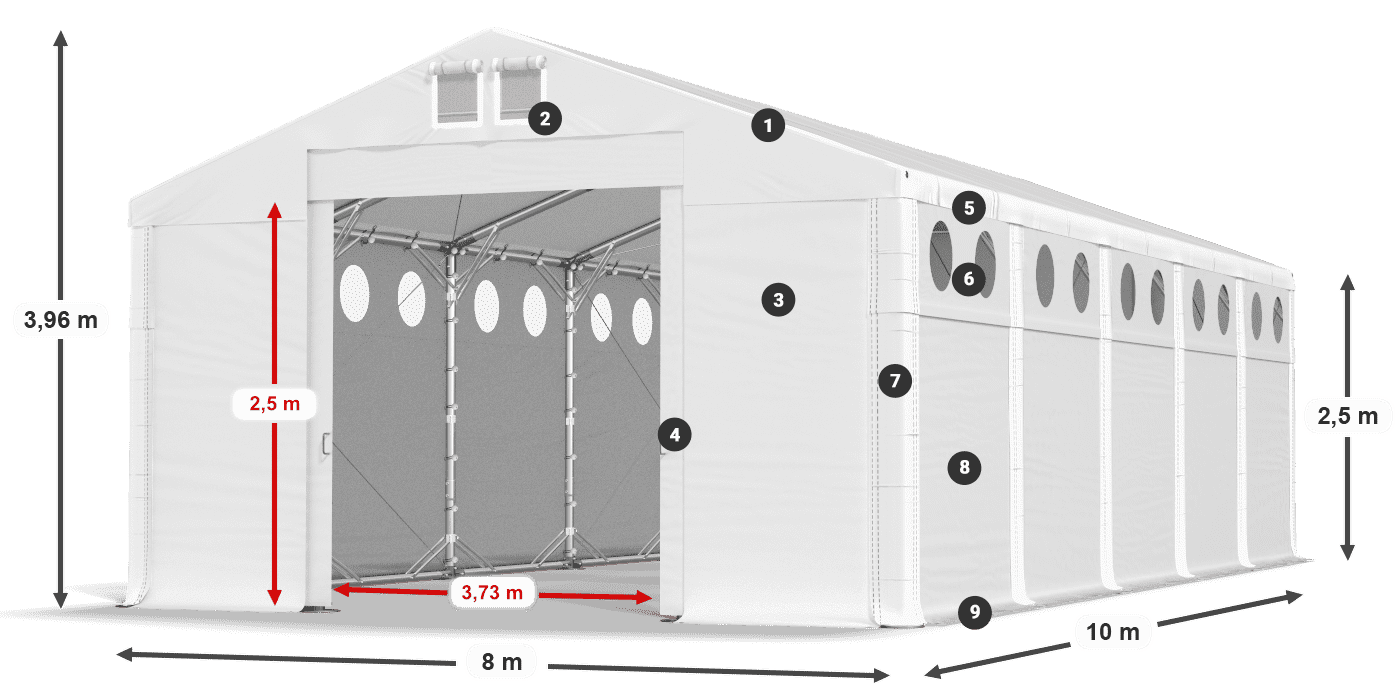 MFRO 620 PVC légende 2,5m