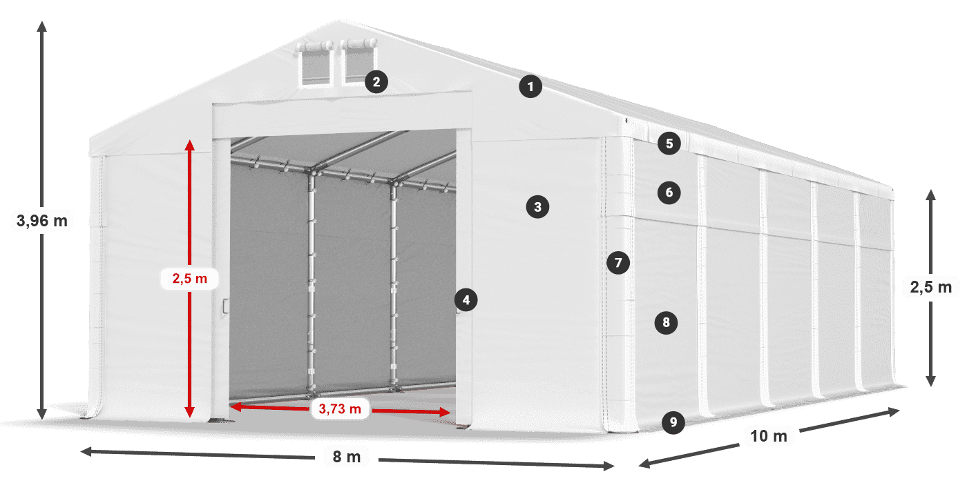 MFR 620 PVC légende 2,5m