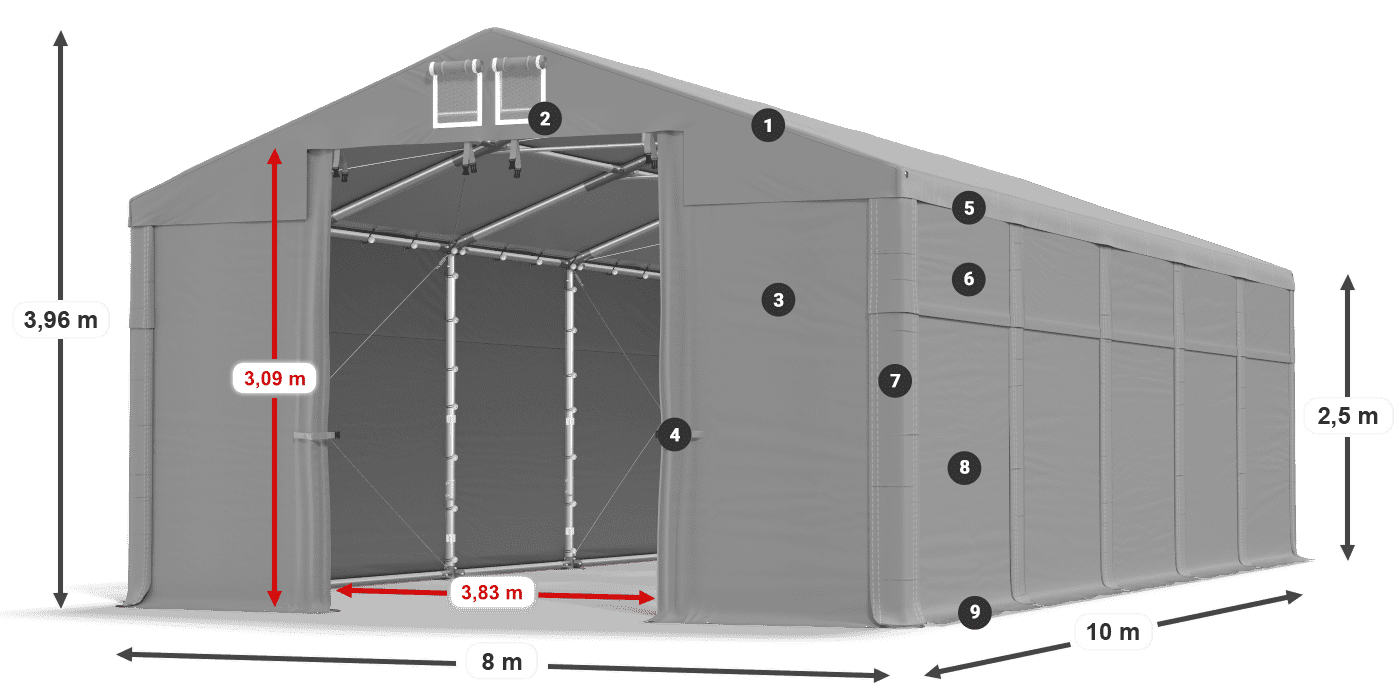 MFR 620 PVC légende 2,5m