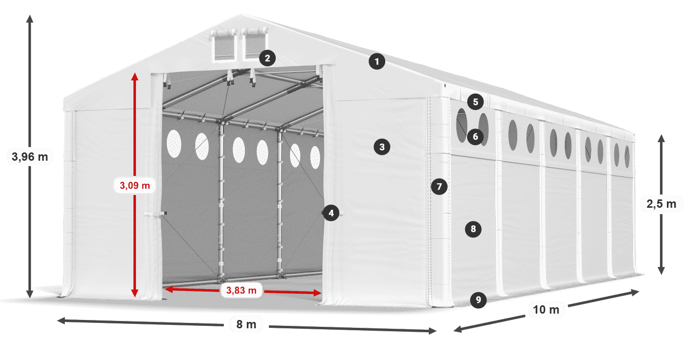 MFRO 620 PVC légende 2,5m