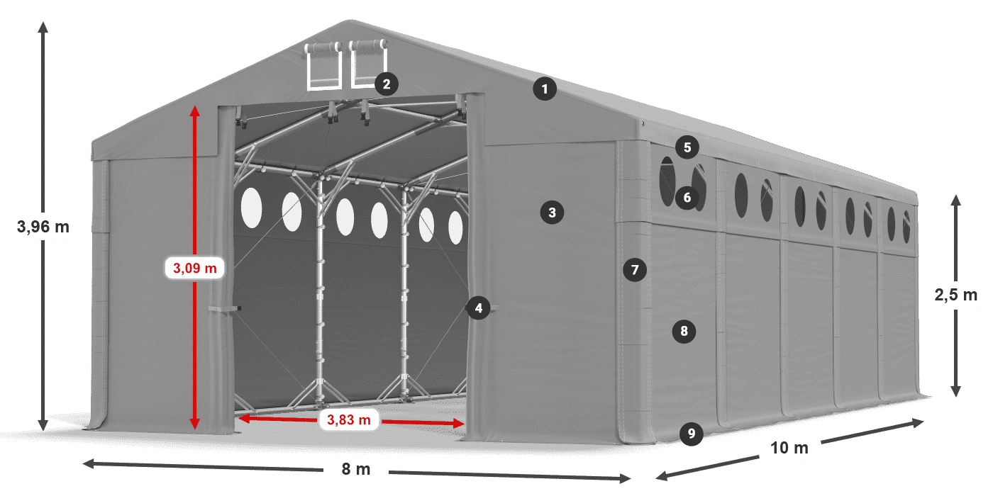 MMSO 580 PVC légende 2,5m