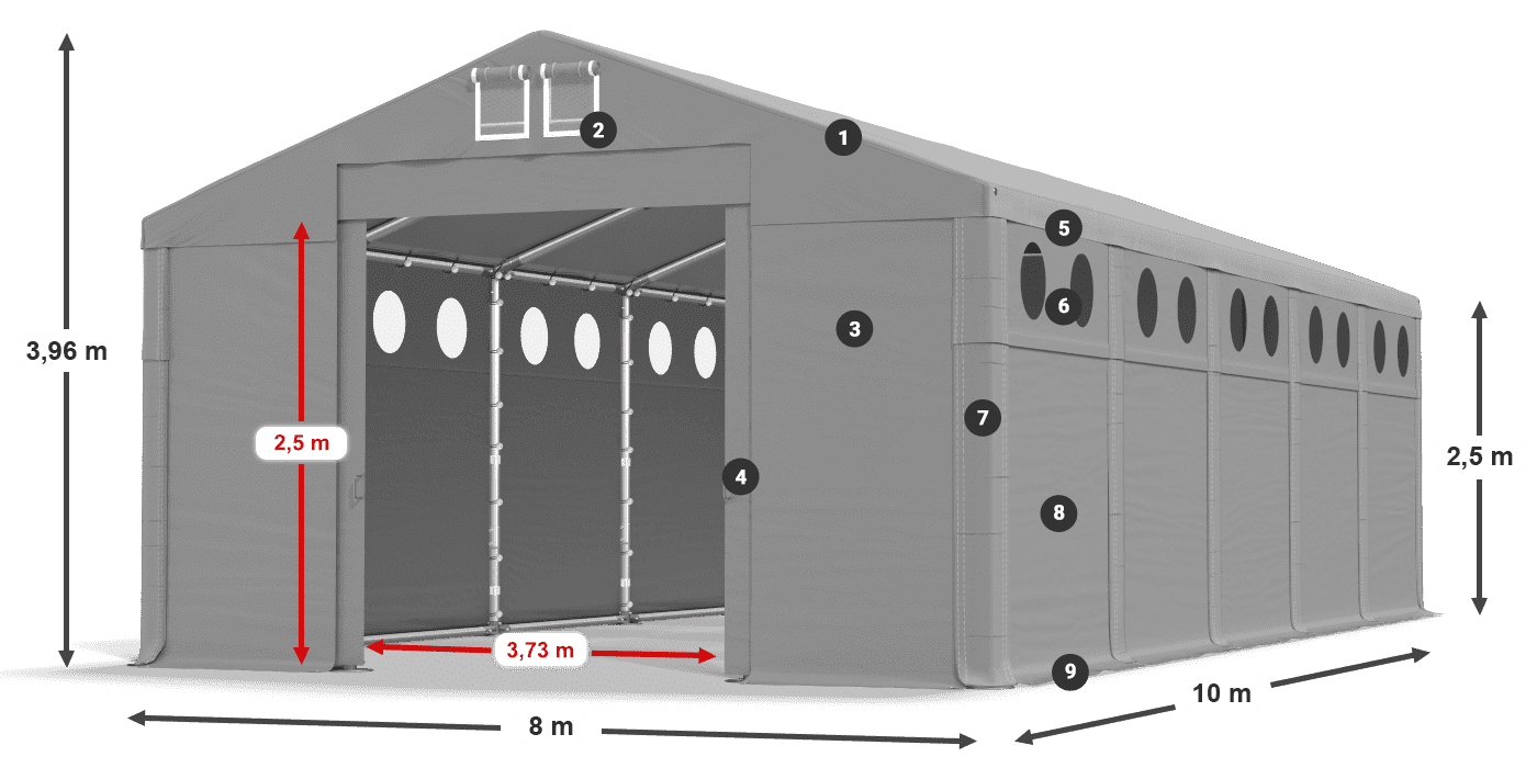 MMSO 580 PVC légende 2,5m