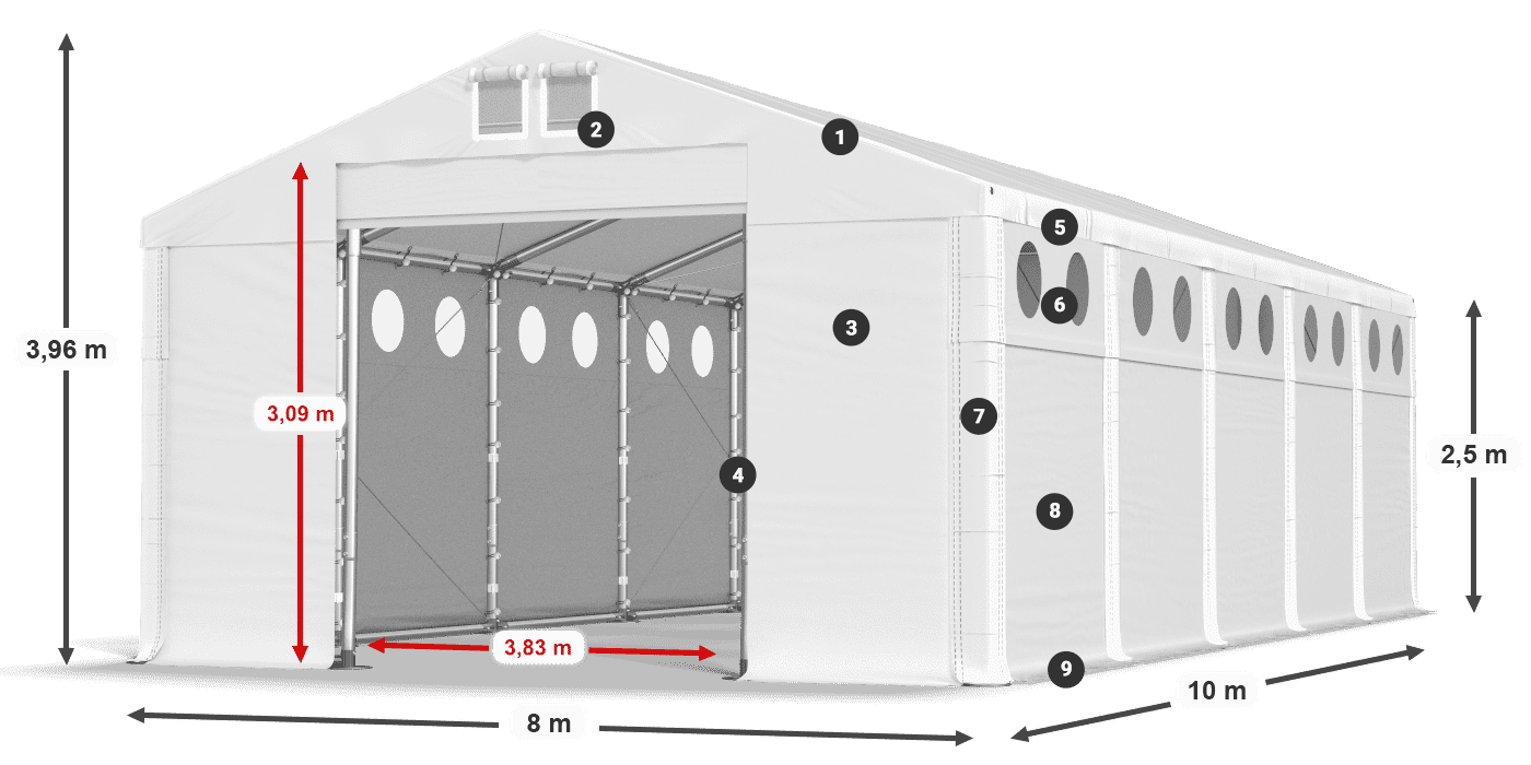 MMSO 580 PVC légende 2,5m