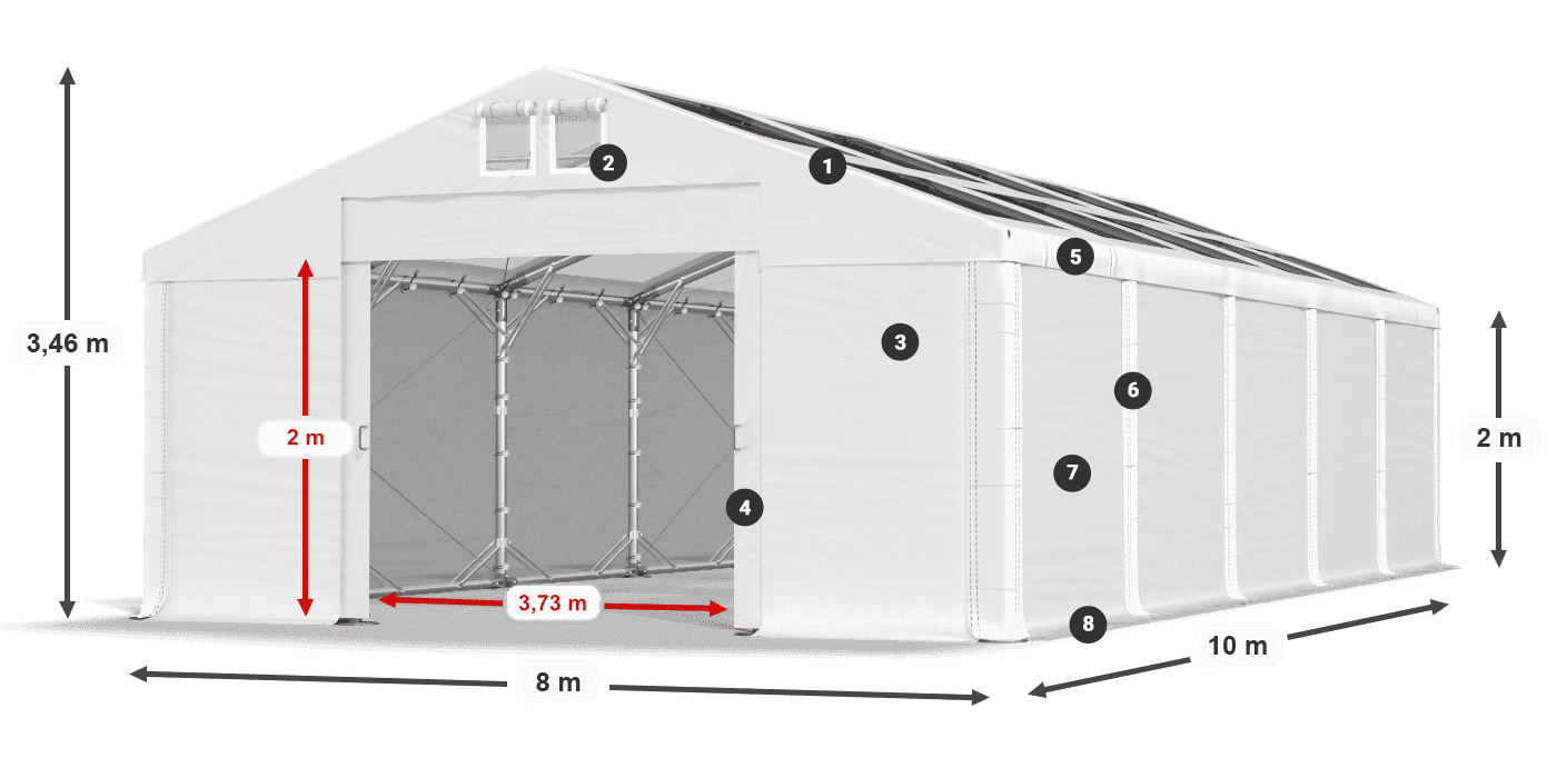 MMST 580 PVC légende 2m
