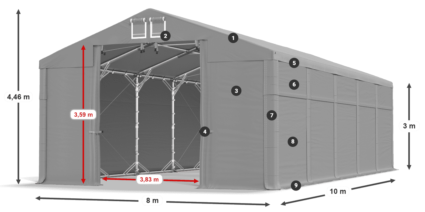 MFR 620 PVC légende 3m
