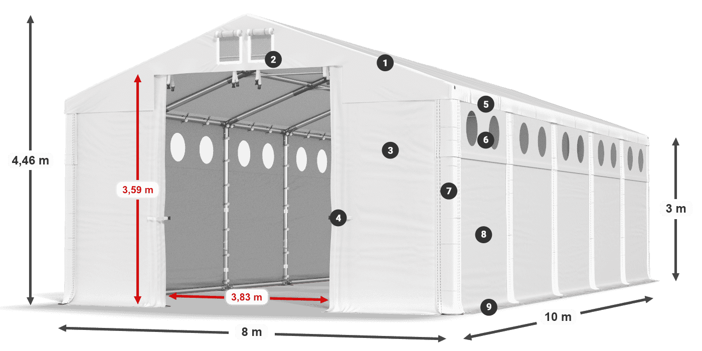 MFRO 620 PVC légende 3m