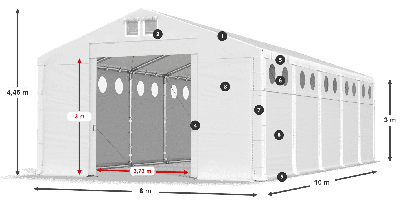 MFRO 620 PVC légende 3m
