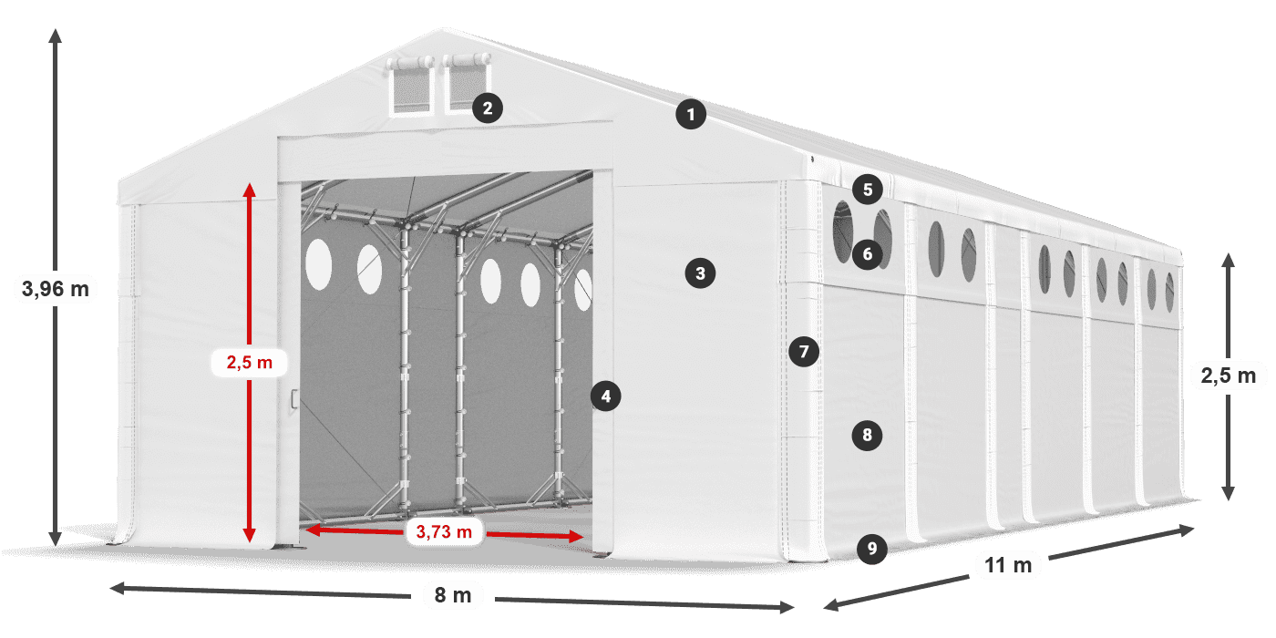 MFRO 620 PVC légende 2,5m