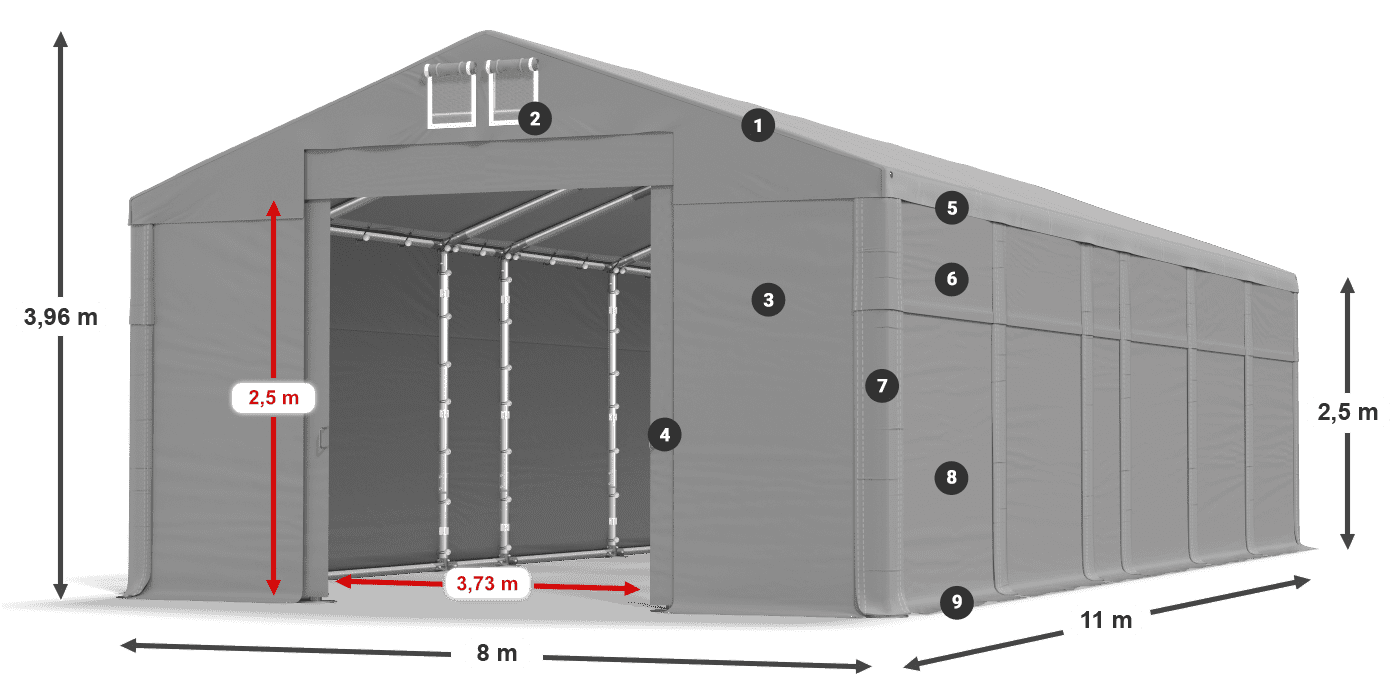 MFR 620 PVC légende 2,5m