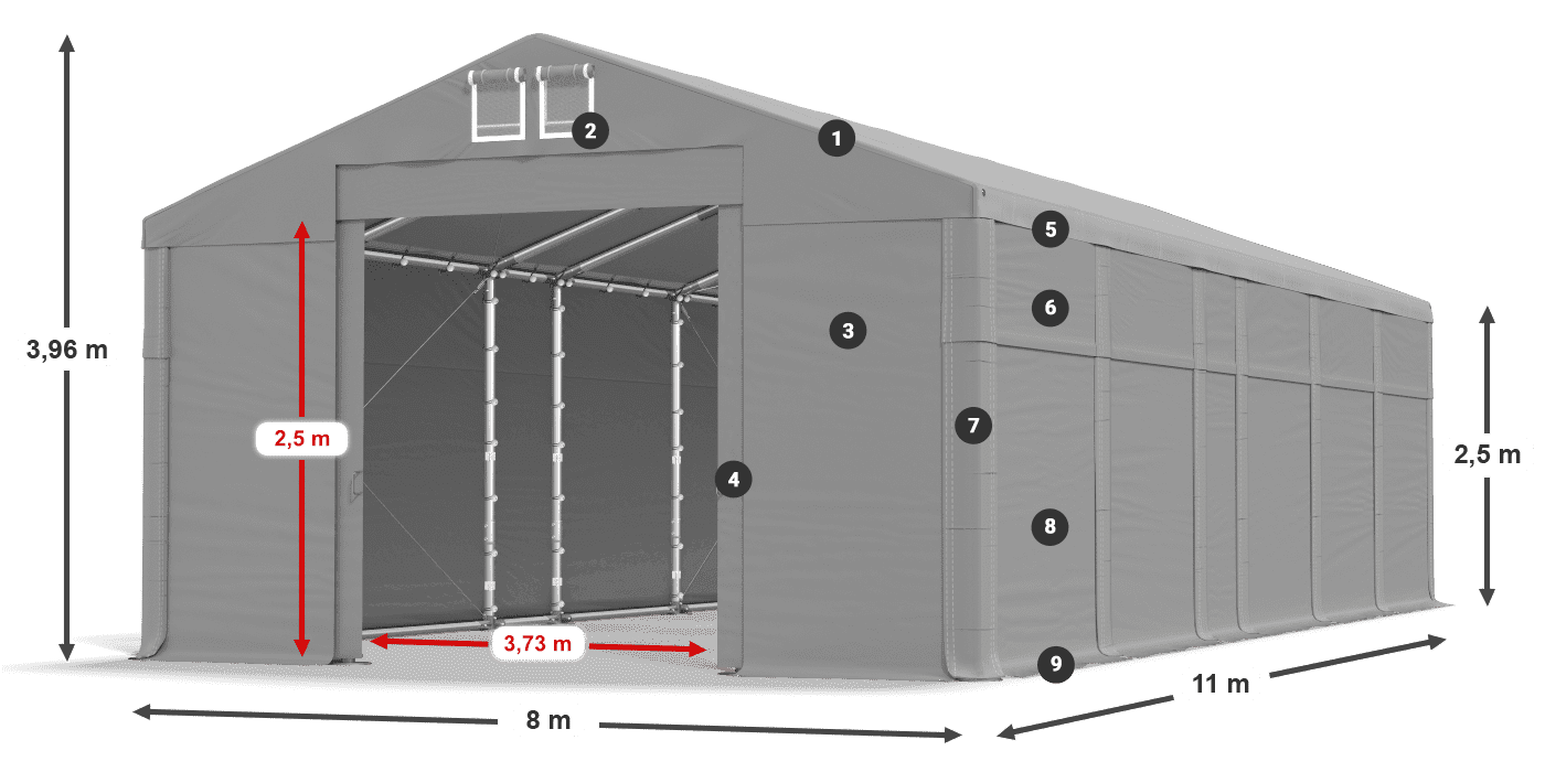 MFR 620 PVC légende 2,5m