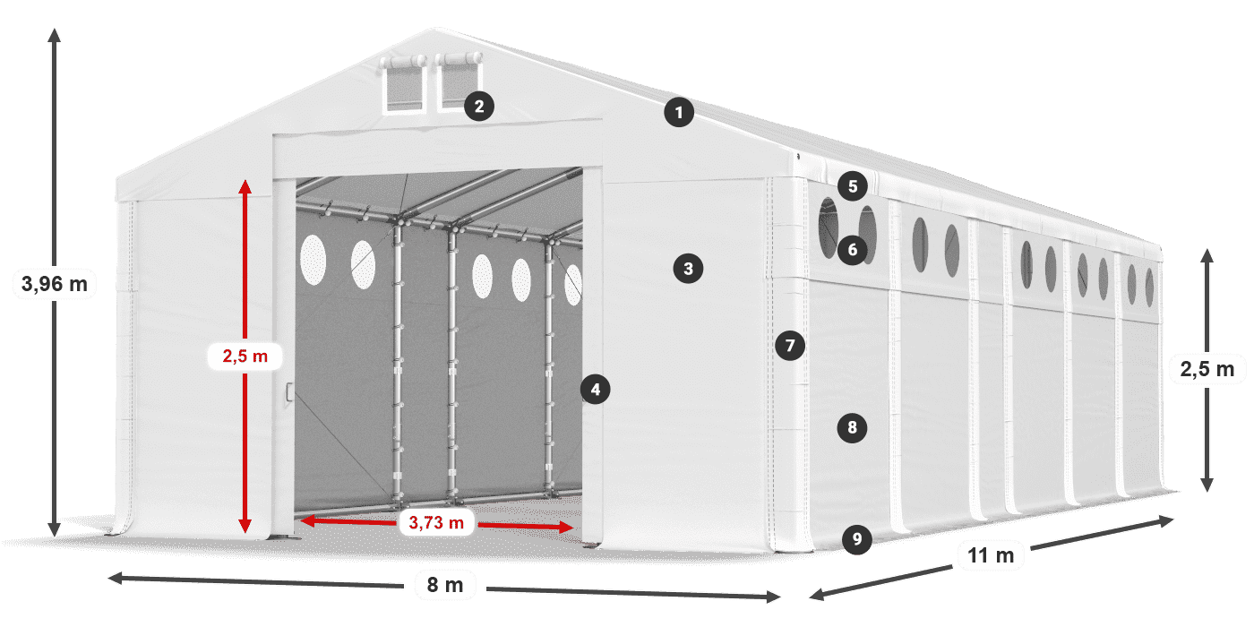 MFRO 620 PVC légende 2,5m