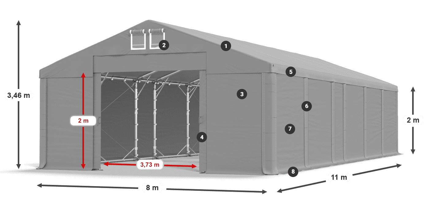 MFR 620 PVC légende 2m