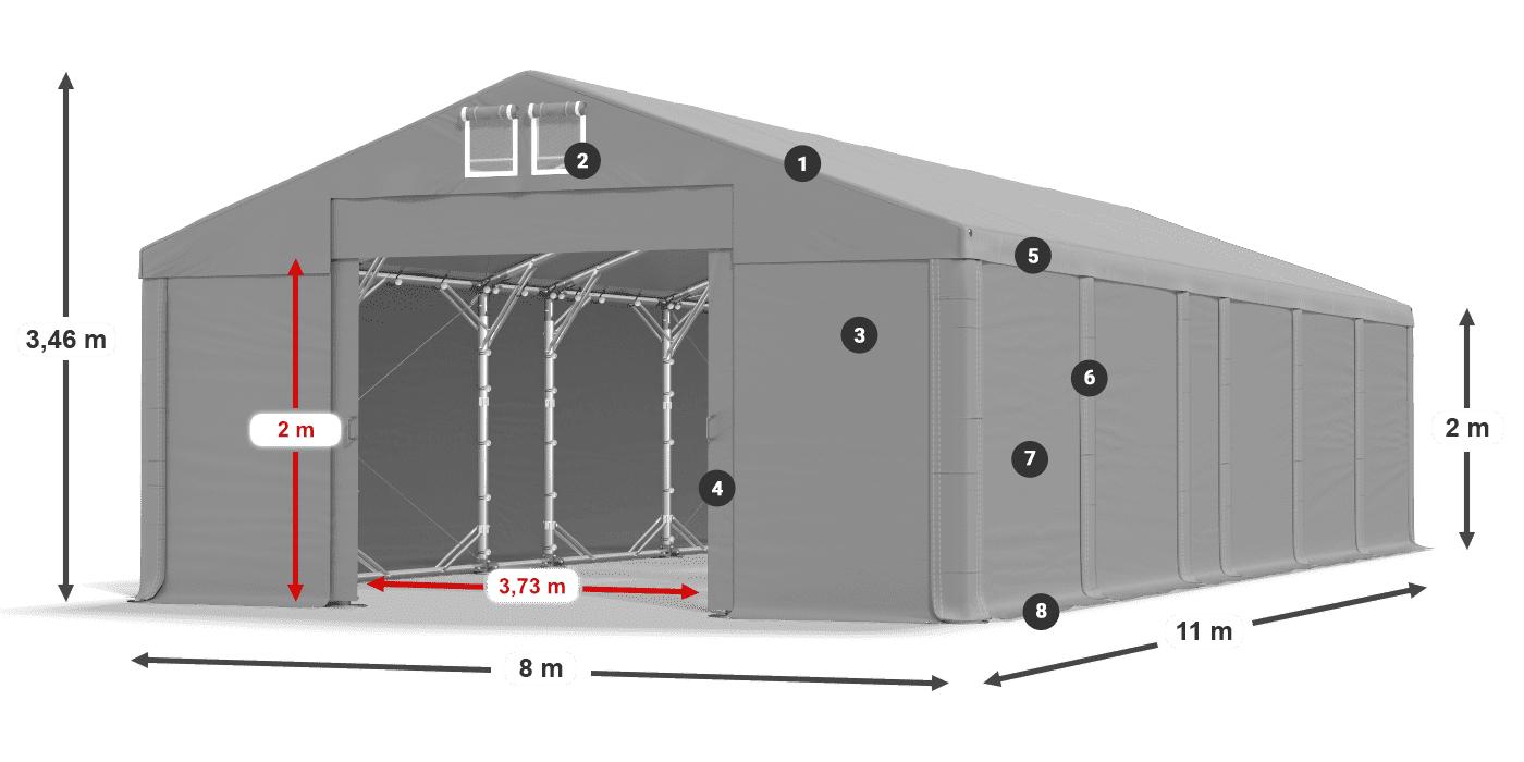 MFR 620 PVC légende 2m