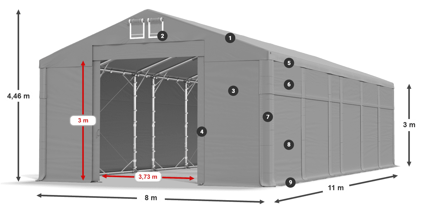 MFR 620 PVC légende 3m