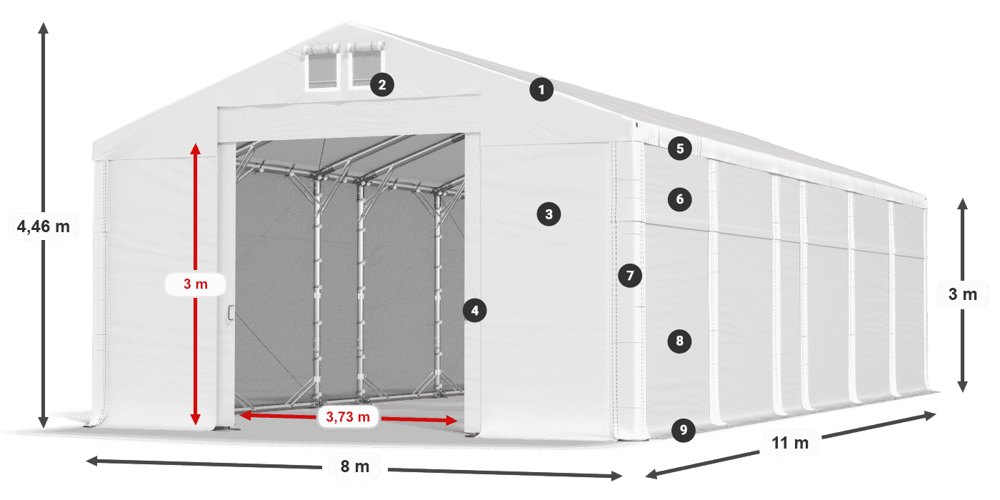 MFR 620 PVC légende 3m