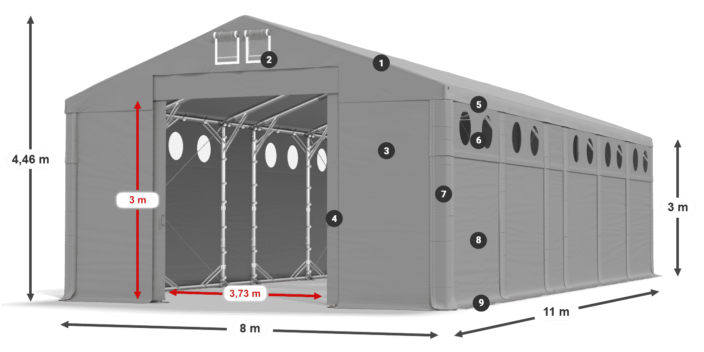 MFRO 620 PVC légende 3m