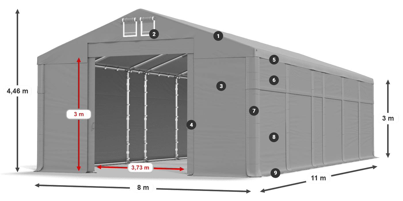 MFR 620 PVC légende 3m