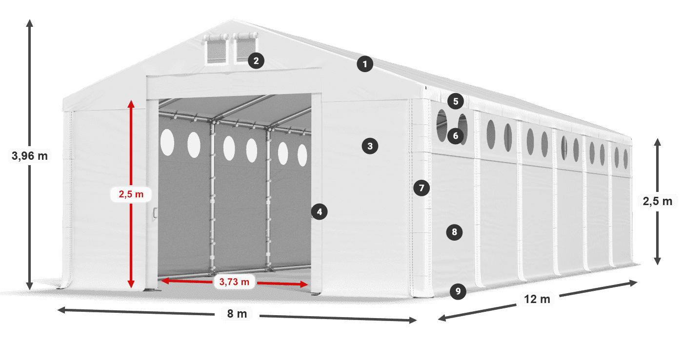 MFRO 620 PVC légende 2,5m