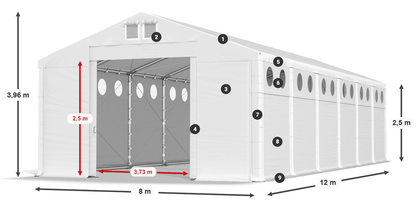 MFRO 620 PVC légende 2,5m