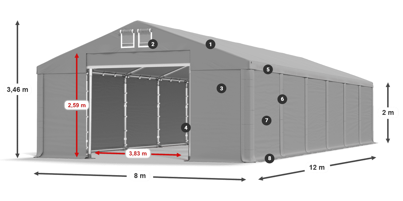 MFR 620 PVC légende 2m