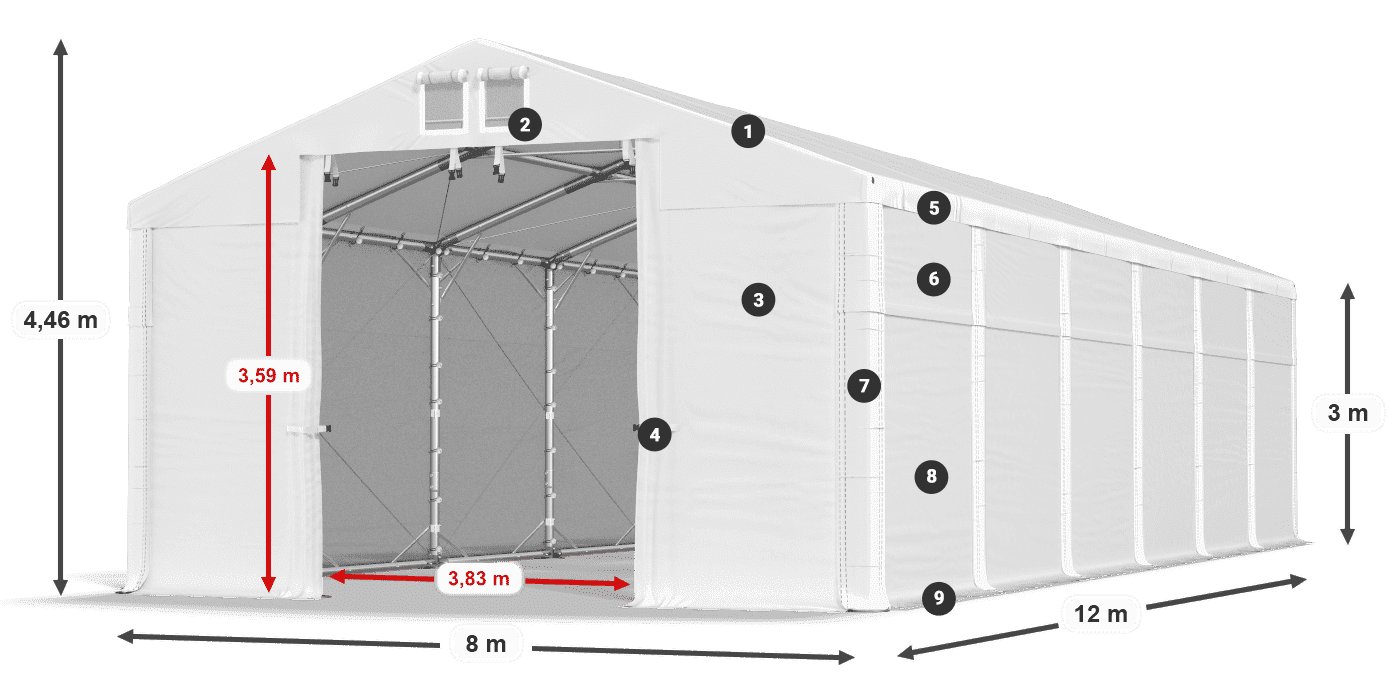 MFR 620 PVC légende 3m