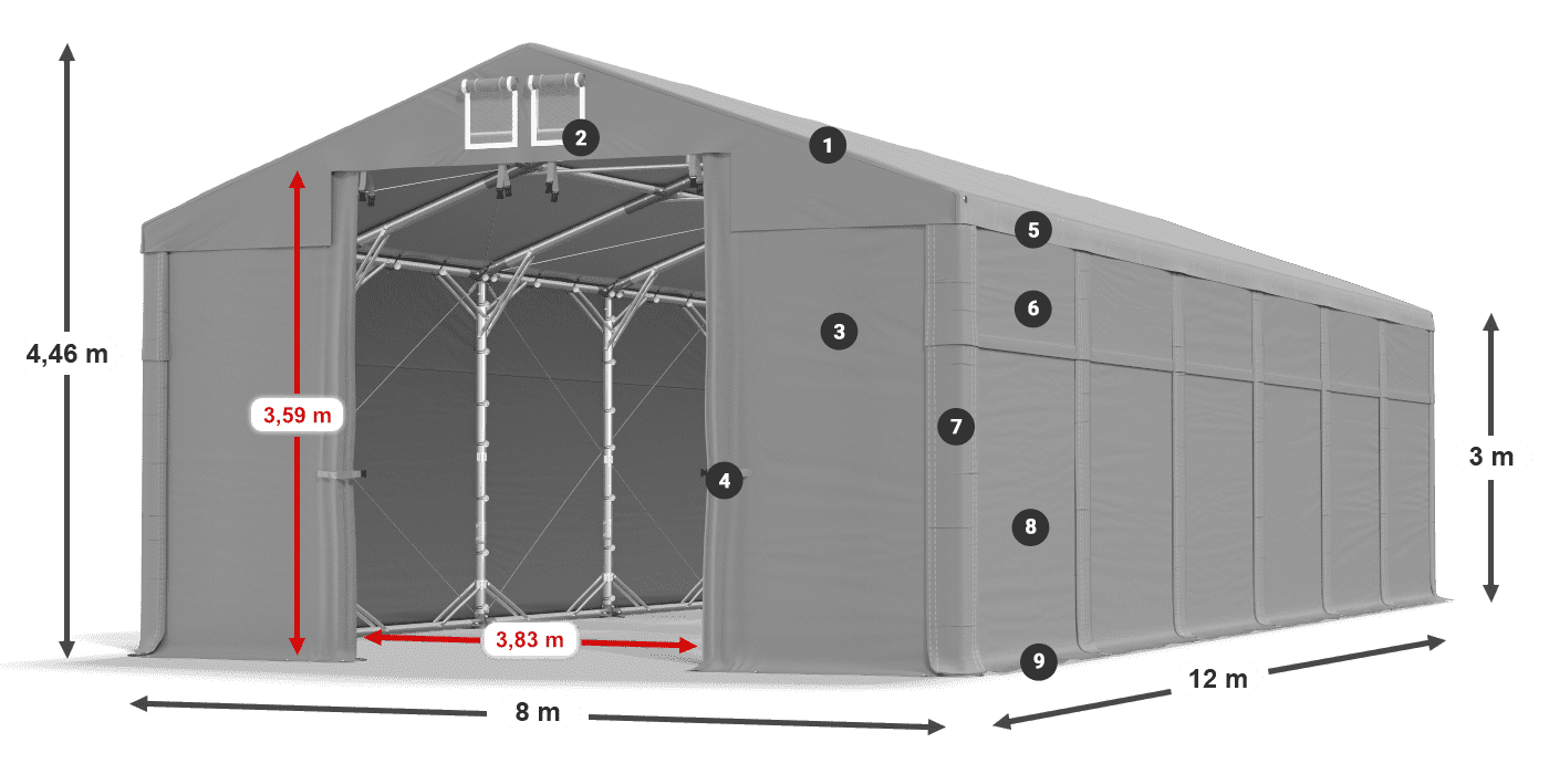 MFR 620 PVC légende 3m