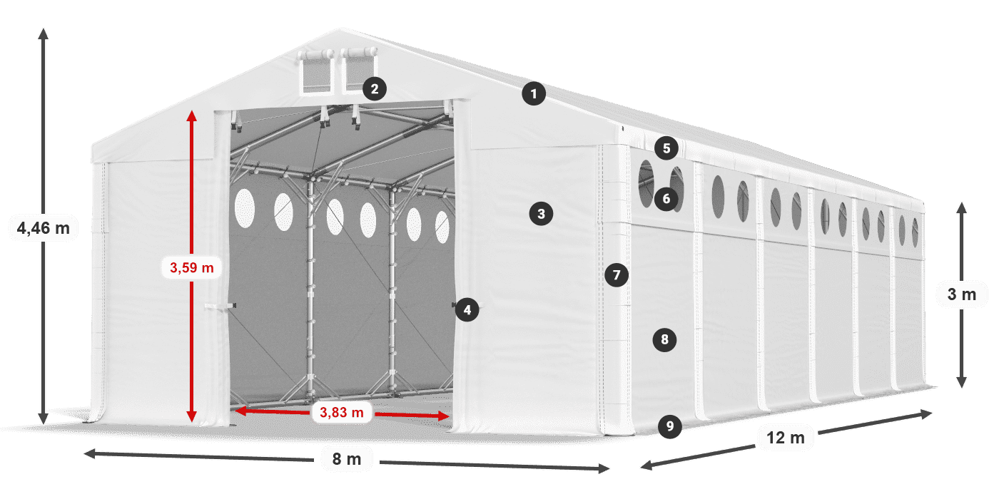MFRO 620 PVC légende 3m