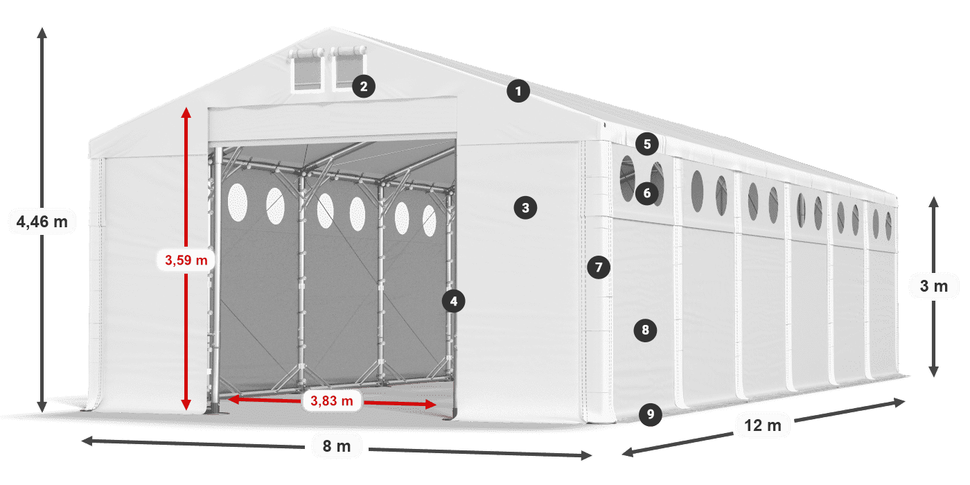 MFRO 620 PVC légende 3m