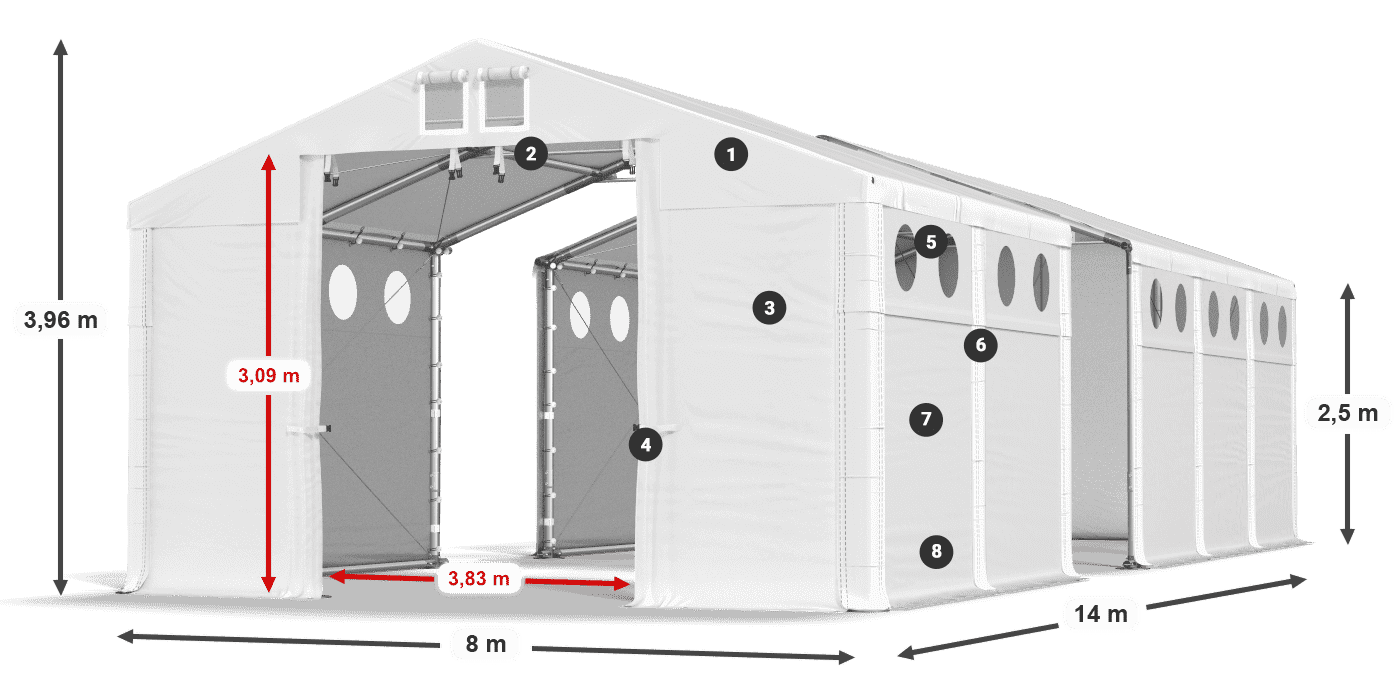 MFRO 620 PVC légende 2,5m