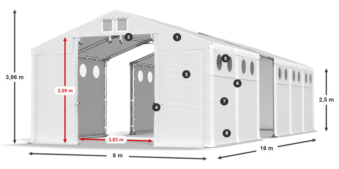 MSDO 560 PVC légende 2,5m