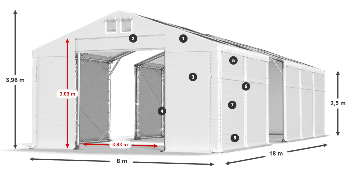 MMST 580 PVC légende 2,5m