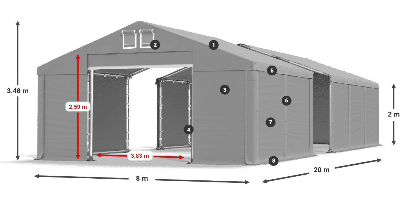 MMS 580 PVC légende 2m