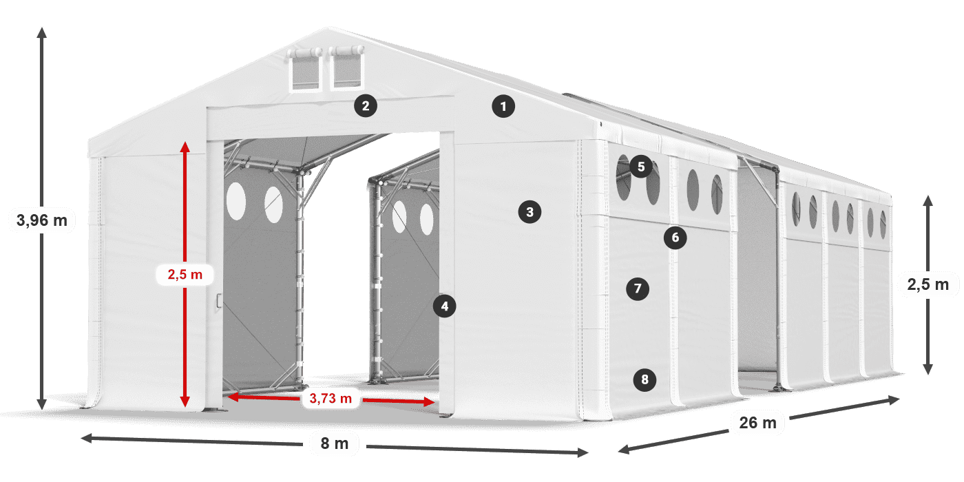 MFRO 620 PVC légende 2,5m