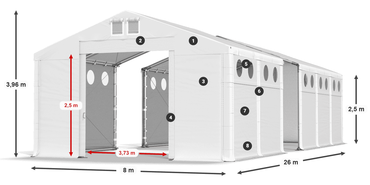 MFRO 620 PVC légende 2,5m