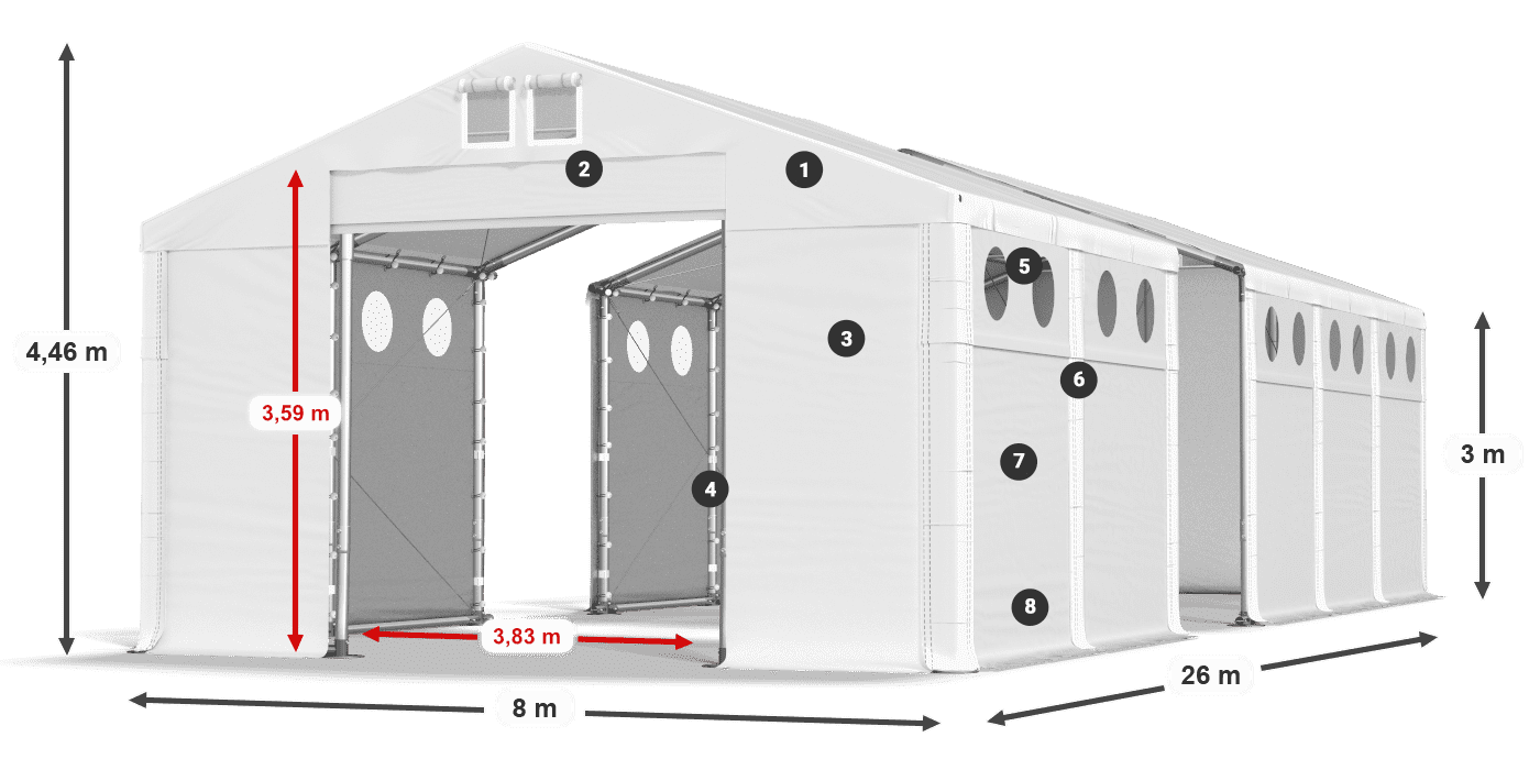MFRO 620 PVC légende 3m