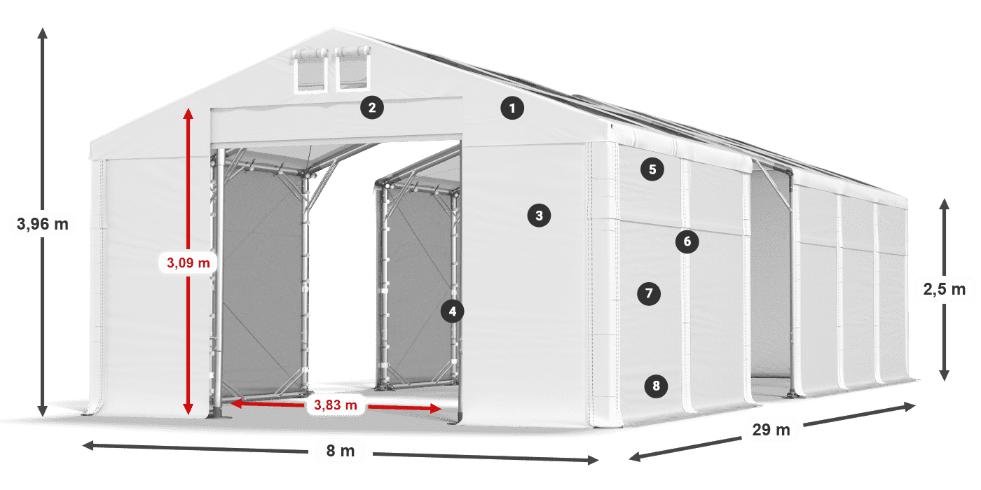 MMST 580 PVC légende 2,5m