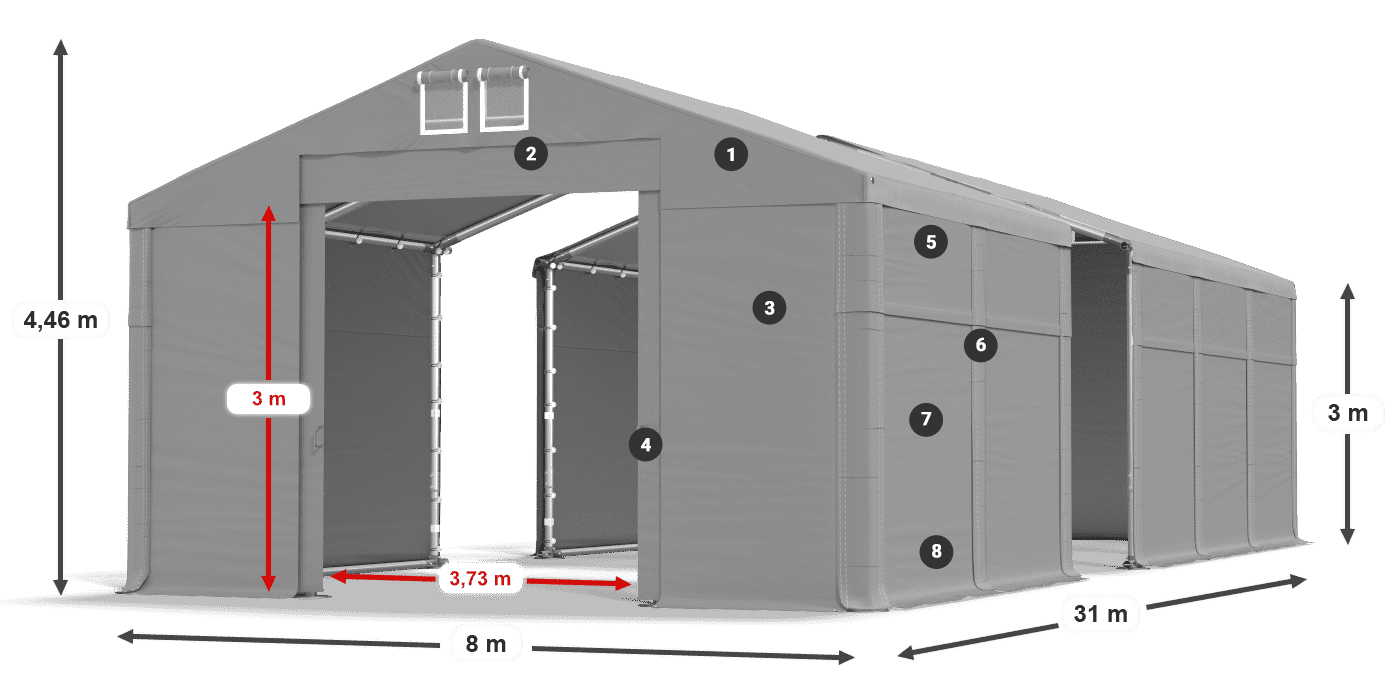 MFR 620 PVC légende 3m