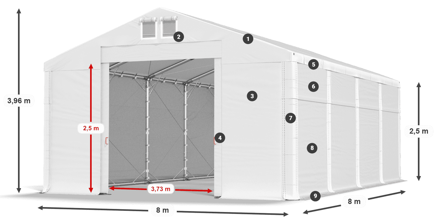 MFR 620 PVC légende 2,5m