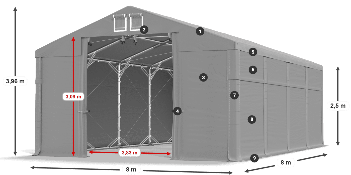 MFR 620 PVC légende 2,5m