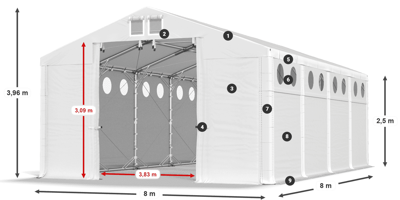 MFRO 620 PVC légende 2,5m