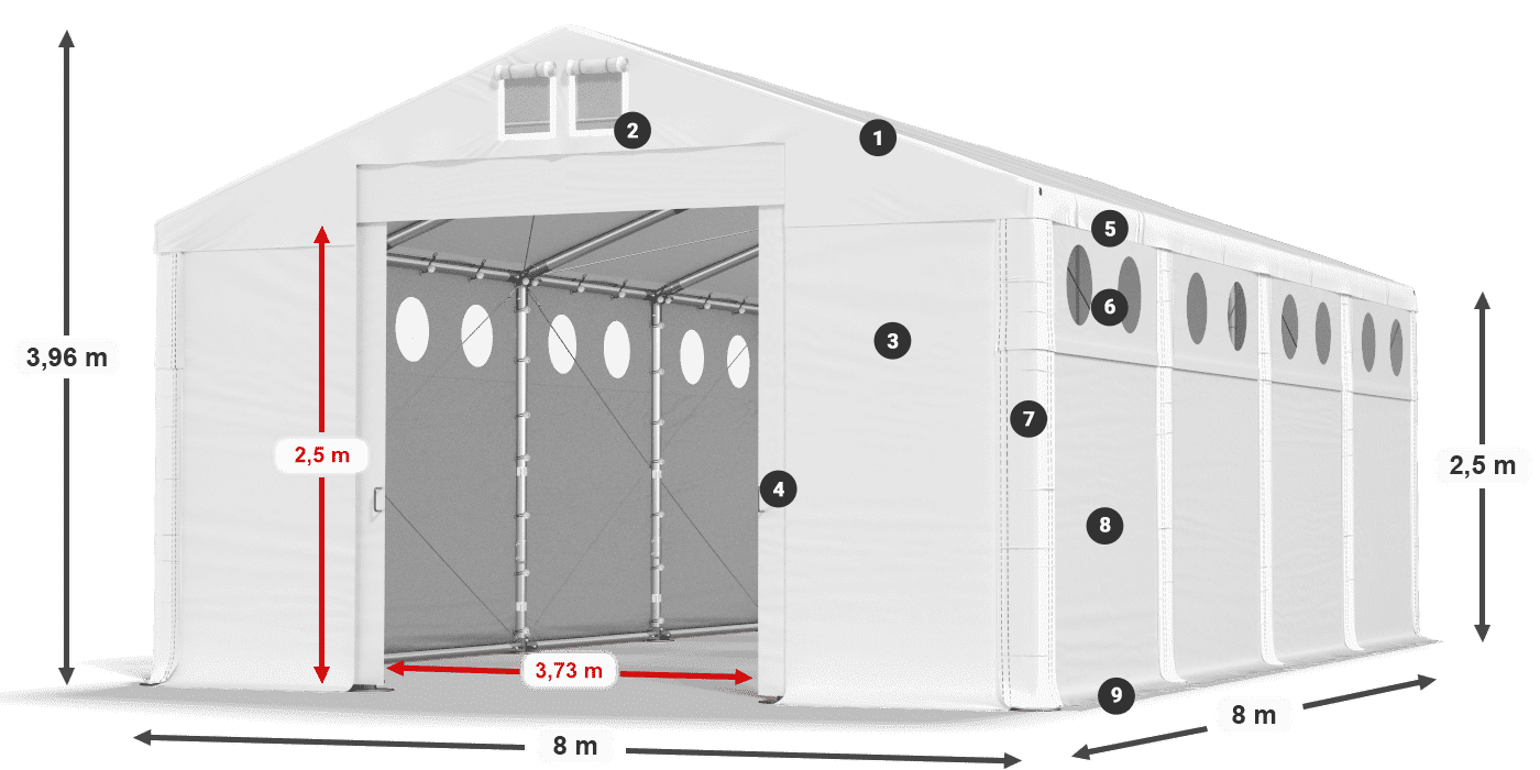 MFRO 620 PVC légende 2,5m