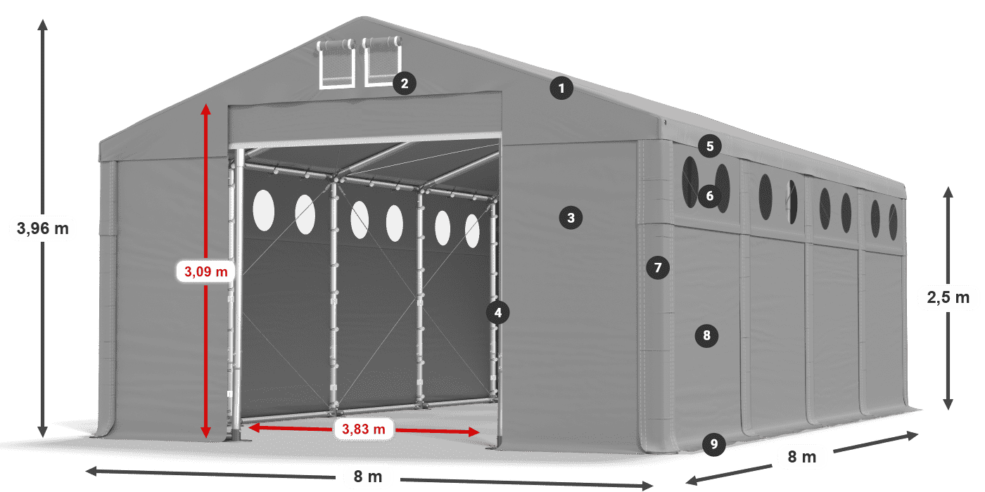 MFRO 620 PVC légende 2,5m