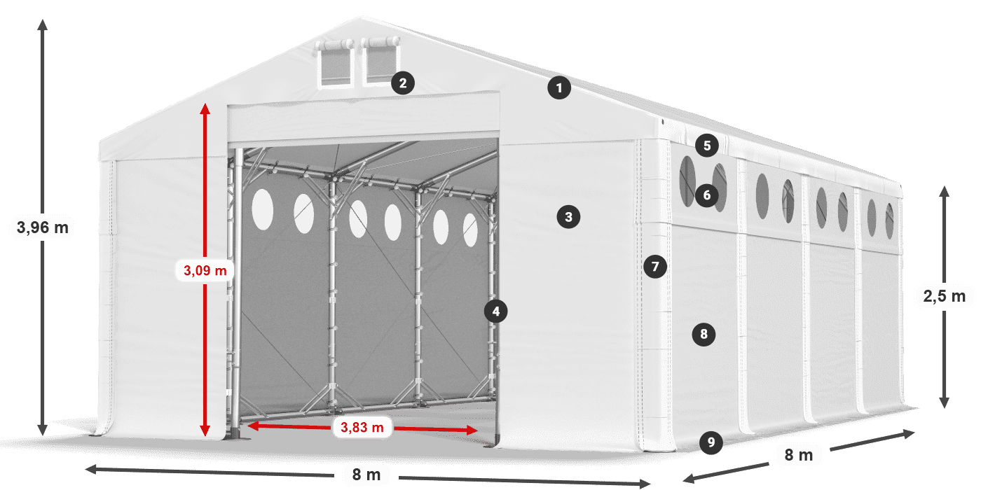 MSDO 560 PVC légende 2,5m