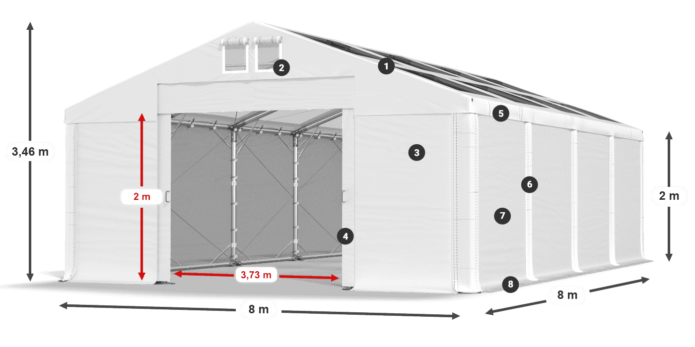 MMST 580 PVC légende 2m