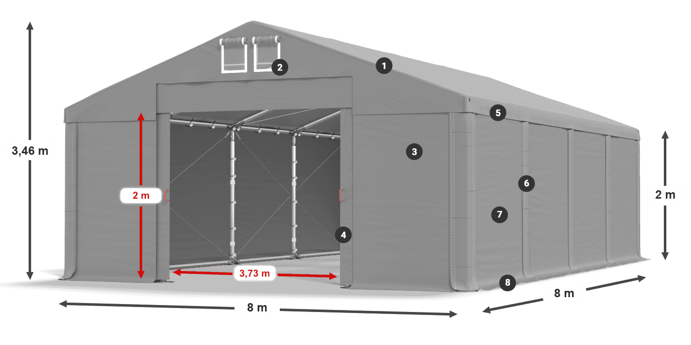 MMS 580 PVC légende 2m