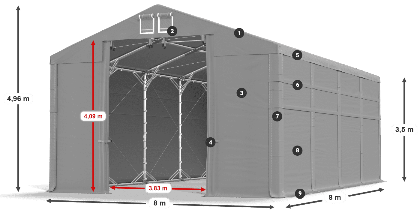 MFR 620 PVC légende 3,5m
