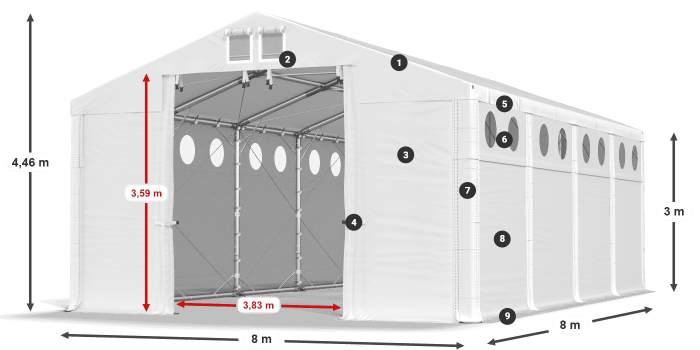 MFRO 620 PVC légende 3m